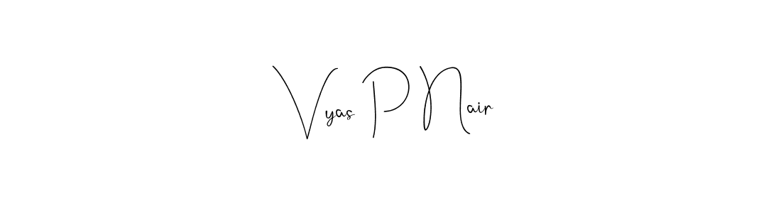 Here are the top 10 professional signature styles for the name Vyas P Nair. These are the best autograph styles you can use for your name. Vyas P Nair signature style 4 images and pictures png