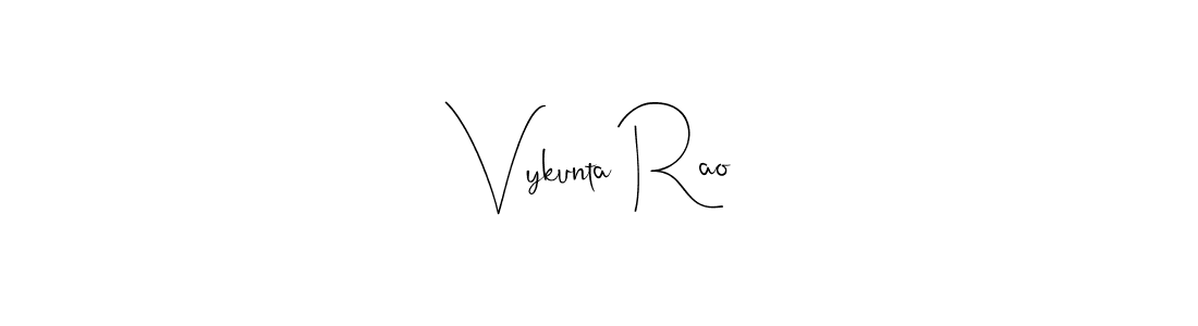 This is the best signature style for the Vykunta Rao name. Also you like these signature font (Andilay-7BmLP). Mix name signature. Vykunta Rao signature style 4 images and pictures png