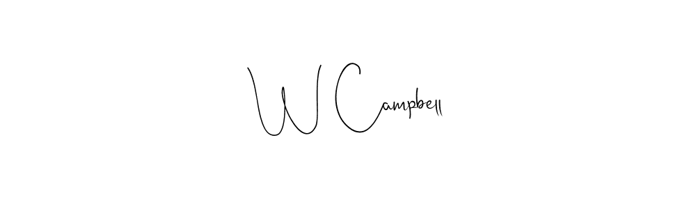 Also You can easily find your signature by using the search form. We will create W Campbell name handwritten signature images for you free of cost using Andilay-7BmLP sign style. W Campbell signature style 4 images and pictures png