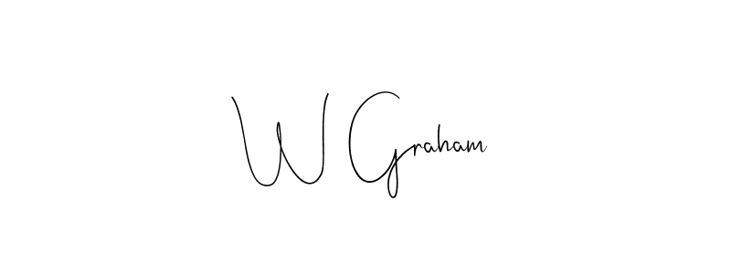 How to make W Graham signature? Andilay-7BmLP is a professional autograph style. Create handwritten signature for W Graham name. W Graham signature style 4 images and pictures png