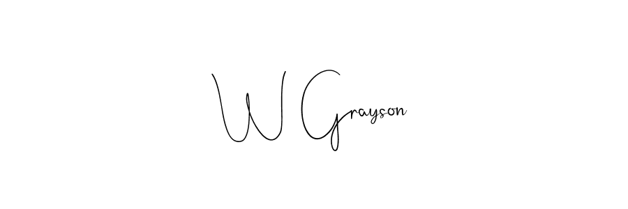 Once you've used our free online signature maker to create your best signature Andilay-7BmLP style, it's time to enjoy all of the benefits that W Grayson name signing documents. W Grayson signature style 4 images and pictures png