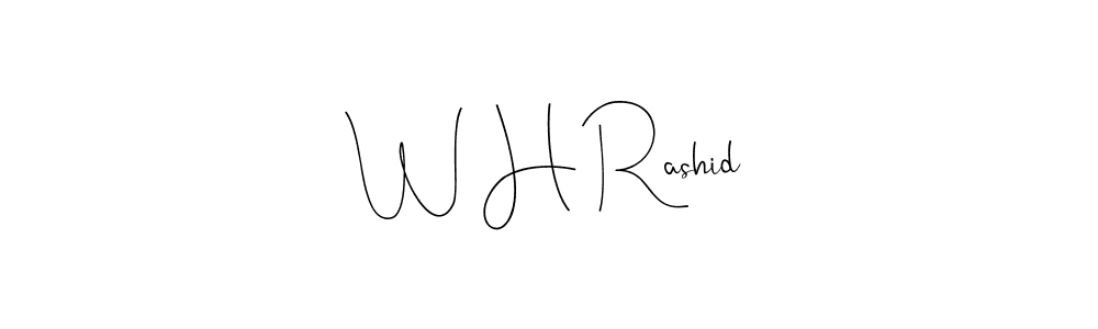 You can use this online signature creator to create a handwritten signature for the name W H Rashid. This is the best online autograph maker. W H Rashid signature style 4 images and pictures png