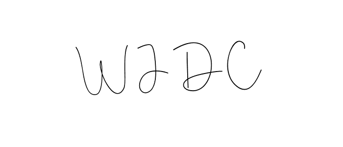 W J D C stylish signature style. Best Handwritten Sign (Andilay-7BmLP) for my name. Handwritten Signature Collection Ideas for my name W J D C. W J D C signature style 4 images and pictures png