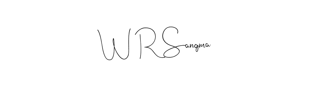 Once you've used our free online signature maker to create your best signature Andilay-7BmLP style, it's time to enjoy all of the benefits that W R Sangma name signing documents. W R Sangma signature style 4 images and pictures png