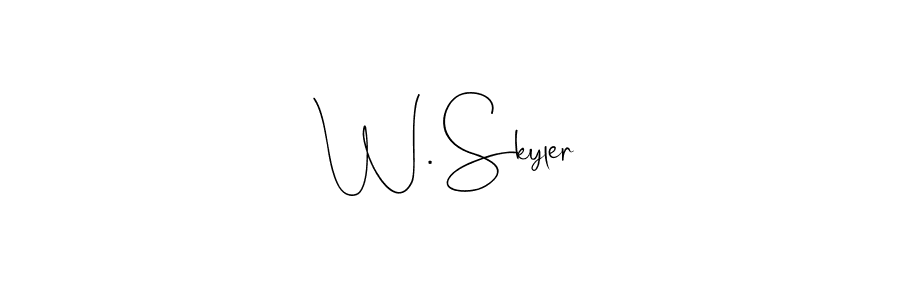 Make a beautiful signature design for name W. Skyler. Use this online signature maker to create a handwritten signature for free. W. Skyler signature style 4 images and pictures png