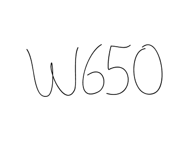 Create a beautiful signature design for name W650. With this signature (Andilay-7BmLP) fonts, you can make a handwritten signature for free. W650 signature style 4 images and pictures png