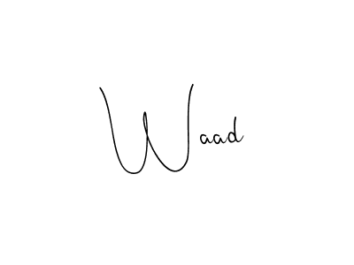 Also we have Waad name is the best signature style. Create professional handwritten signature collection using Andilay-7BmLP autograph style. Waad signature style 4 images and pictures png