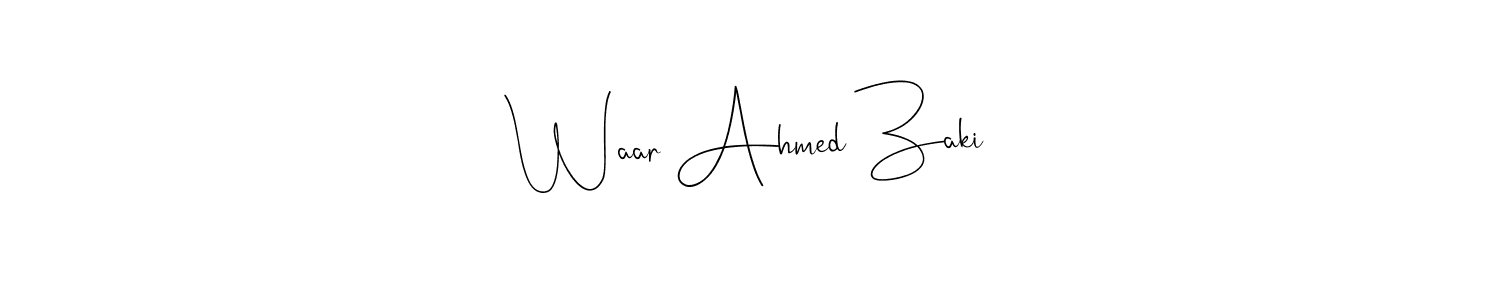 Here are the top 10 professional signature styles for the name Waar Ahmed Zaki. These are the best autograph styles you can use for your name. Waar Ahmed Zaki signature style 4 images and pictures png