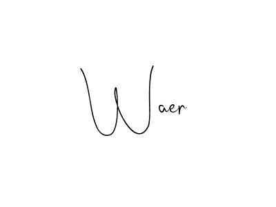 How to Draw Waer signature style? Andilay-7BmLP is a latest design signature styles for name Waer. Waer signature style 4 images and pictures png