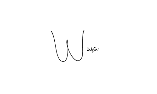 How to make Wafa  signature? Andilay-7BmLP is a professional autograph style. Create handwritten signature for Wafa  name. Wafa  signature style 4 images and pictures png