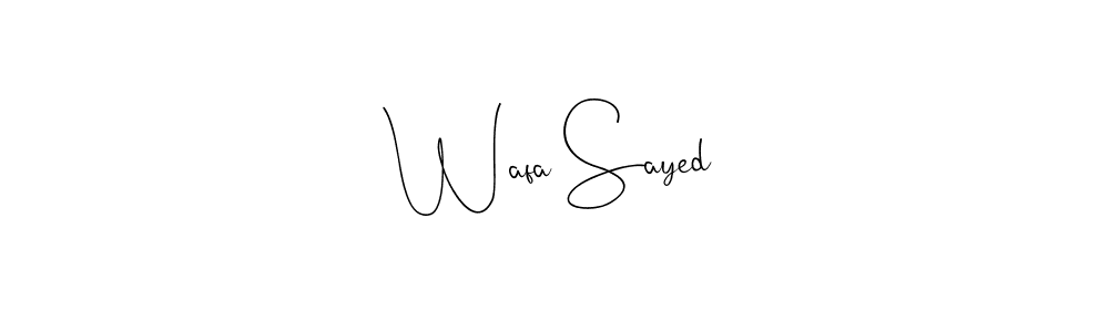 Once you've used our free online signature maker to create your best signature Andilay-7BmLP style, it's time to enjoy all of the benefits that Wafa Sayed name signing documents. Wafa Sayed signature style 4 images and pictures png