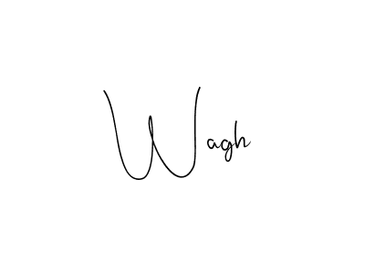 Design your own signature with our free online signature maker. With this signature software, you can create a handwritten (Andilay-7BmLP) signature for name Wagh. Wagh signature style 4 images and pictures png