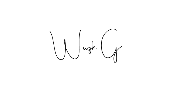 Once you've used our free online signature maker to create your best signature Andilay-7BmLP style, it's time to enjoy all of the benefits that Wagh G name signing documents. Wagh G signature style 4 images and pictures png