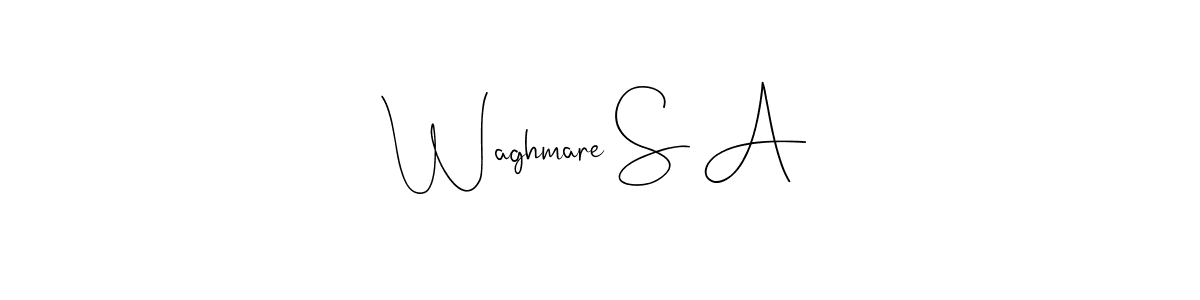 Here are the top 10 professional signature styles for the name Waghmare S A. These are the best autograph styles you can use for your name. Waghmare S A signature style 4 images and pictures png