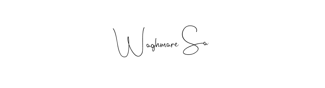 Make a beautiful signature design for name Waghmare Sa. Use this online signature maker to create a handwritten signature for free. Waghmare Sa signature style 4 images and pictures png