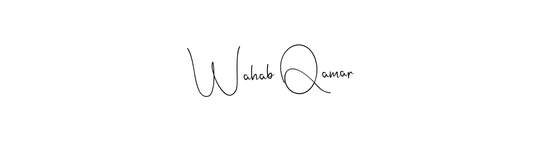 Best and Professional Signature Style for Wahab Qamar. Andilay-7BmLP Best Signature Style Collection. Wahab Qamar signature style 4 images and pictures png