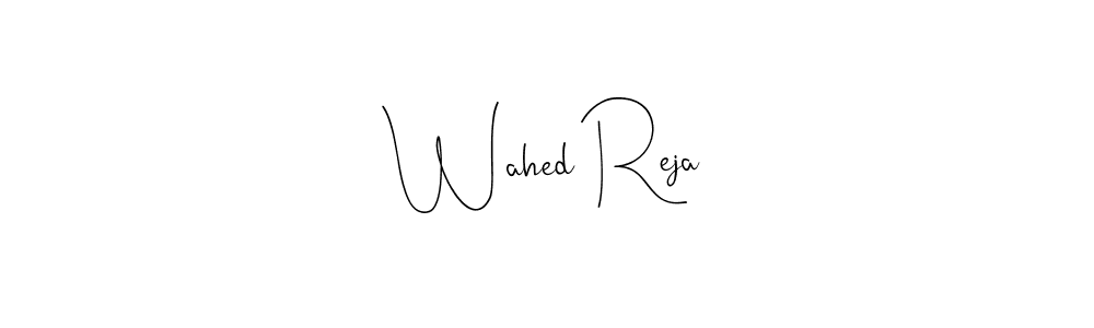 This is the best signature style for the Wahed Reja name. Also you like these signature font (Andilay-7BmLP). Mix name signature. Wahed Reja signature style 4 images and pictures png