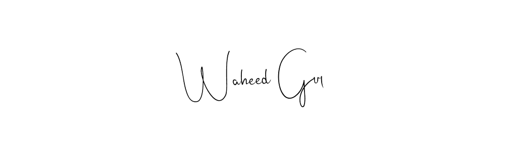How to make Waheed Gul signature? Andilay-7BmLP is a professional autograph style. Create handwritten signature for Waheed Gul name. Waheed Gul signature style 4 images and pictures png