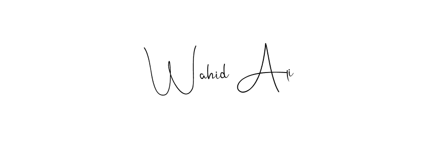 Also You can easily find your signature by using the search form. We will create Wahid Ali name handwritten signature images for you free of cost using Andilay-7BmLP sign style. Wahid Ali signature style 4 images and pictures png