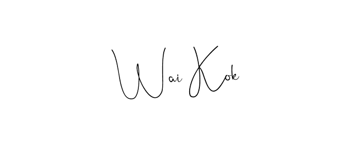This is the best signature style for the Wai Kok name. Also you like these signature font (Andilay-7BmLP). Mix name signature. Wai Kok signature style 4 images and pictures png