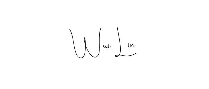 Make a beautiful signature design for name Wai Lin. Use this online signature maker to create a handwritten signature for free. Wai Lin signature style 4 images and pictures png