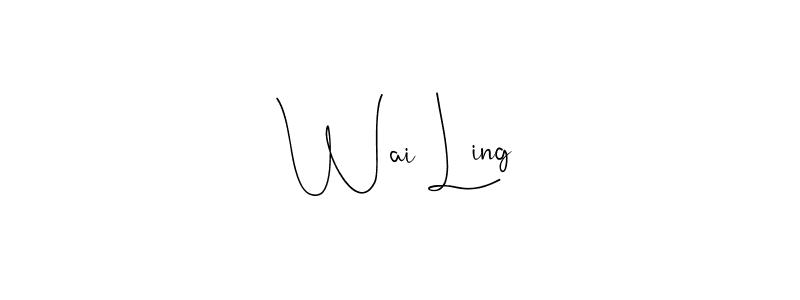 This is the best signature style for the Wai Ling name. Also you like these signature font (Andilay-7BmLP). Mix name signature. Wai Ling signature style 4 images and pictures png