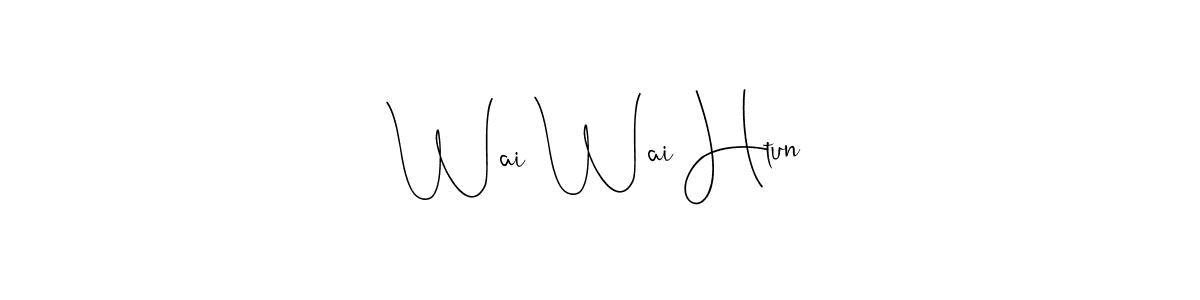 Make a beautiful signature design for name Wai Wai Htun. Use this online signature maker to create a handwritten signature for free. Wai Wai Htun signature style 4 images and pictures png