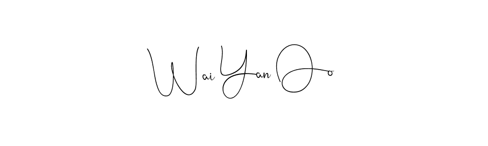 How to make Wai Yan Oo signature? Andilay-7BmLP is a professional autograph style. Create handwritten signature for Wai Yan Oo name. Wai Yan Oo signature style 4 images and pictures png