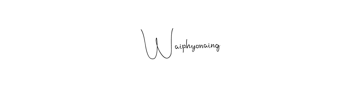 You can use this online signature creator to create a handwritten signature for the name Waiphyonaing. This is the best online autograph maker. Waiphyonaing signature style 4 images and pictures png