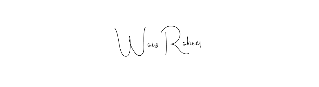 See photos of Waiz Raheel official signature by Spectra . Check more albums & portfolios. Read reviews & check more about Andilay-7BmLP font. Waiz Raheel signature style 4 images and pictures png