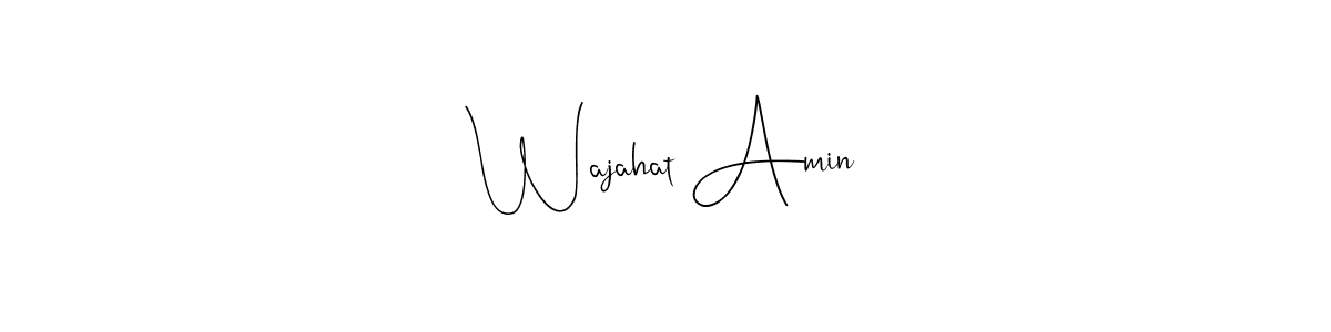 Design your own signature with our free online signature maker. With this signature software, you can create a handwritten (Andilay-7BmLP) signature for name Wajahat Amin. Wajahat Amin signature style 4 images and pictures png