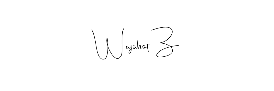 This is the best signature style for the Wajahat Z name. Also you like these signature font (Andilay-7BmLP). Mix name signature. Wajahat Z signature style 4 images and pictures png