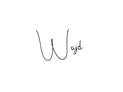 Also we have Wajd name is the best signature style. Create professional handwritten signature collection using Andilay-7BmLP autograph style. Wajd signature style 4 images and pictures png