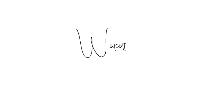 How to make Walcott signature? Andilay-7BmLP is a professional autograph style. Create handwritten signature for Walcott name. Walcott signature style 4 images and pictures png