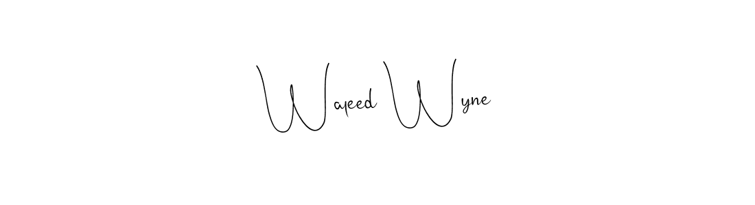 Also You can easily find your signature by using the search form. We will create Waleed Wyne name handwritten signature images for you free of cost using Andilay-7BmLP sign style. Waleed Wyne signature style 4 images and pictures png