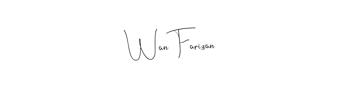 Make a beautiful signature design for name Wan Farizan. Use this online signature maker to create a handwritten signature for free. Wan Farizan signature style 4 images and pictures png