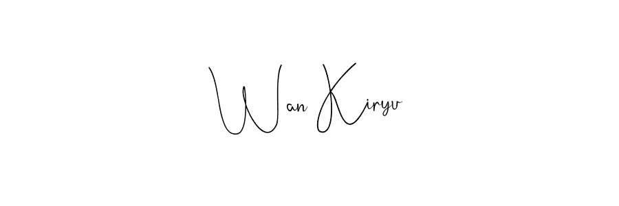 This is the best signature style for the Wan Kiryu name. Also you like these signature font (Andilay-7BmLP). Mix name signature. Wan Kiryu signature style 4 images and pictures png