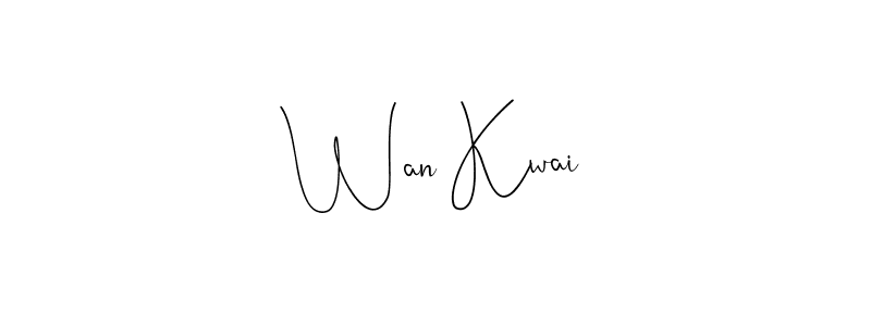Also You can easily find your signature by using the search form. We will create Wan Kwai name handwritten signature images for you free of cost using Andilay-7BmLP sign style. Wan Kwai signature style 4 images and pictures png
