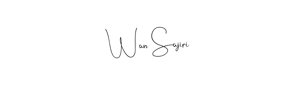 It looks lik you need a new signature style for name Wan Sajiri. Design unique handwritten (Andilay-7BmLP) signature with our free signature maker in just a few clicks. Wan Sajiri signature style 4 images and pictures png
