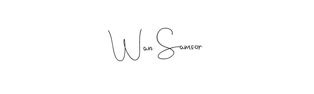 Best and Professional Signature Style for Wan Samsor. Andilay-7BmLP Best Signature Style Collection. Wan Samsor signature style 4 images and pictures png