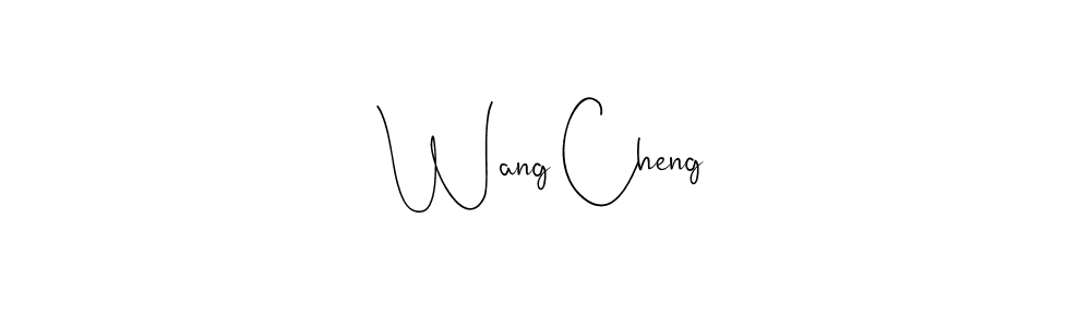 Andilay-7BmLP is a professional signature style that is perfect for those who want to add a touch of class to their signature. It is also a great choice for those who want to make their signature more unique. Get Wang Cheng name to fancy signature for free. Wang Cheng signature style 4 images and pictures png