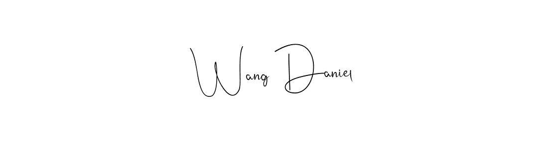 The best way (Andilay-7BmLP) to make a short signature is to pick only two or three words in your name. The name Wang Daniel include a total of six letters. For converting this name. Wang Daniel signature style 4 images and pictures png