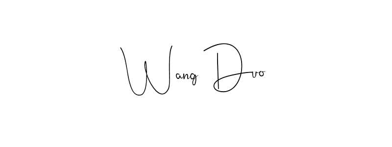 Similarly Andilay-7BmLP is the best handwritten signature design. Signature creator online .You can use it as an online autograph creator for name Wang Duo. Wang Duo signature style 4 images and pictures png