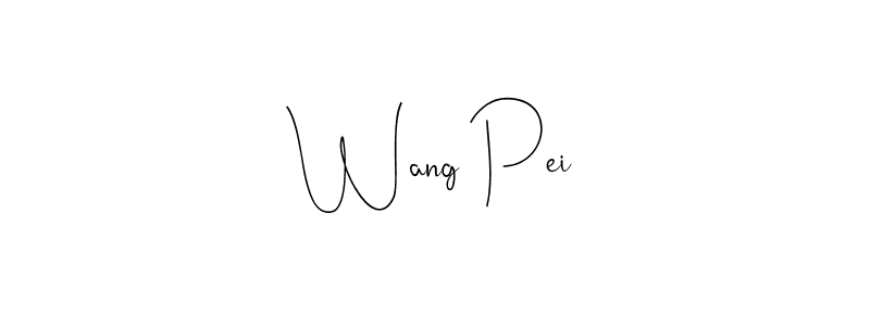 Use a signature maker to create a handwritten signature online. With this signature software, you can design (Andilay-7BmLP) your own signature for name Wang Pei. Wang Pei signature style 4 images and pictures png