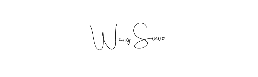 if you are searching for the best signature style for your name Wang Sinuo. so please give up your signature search. here we have designed multiple signature styles  using Andilay-7BmLP. Wang Sinuo signature style 4 images and pictures png