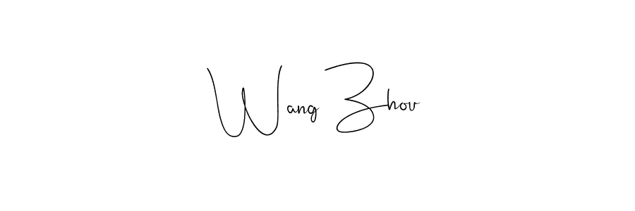 How to make Wang Zhou signature? Andilay-7BmLP is a professional autograph style. Create handwritten signature for Wang Zhou name. Wang Zhou signature style 4 images and pictures png