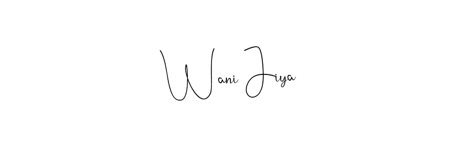 How to Draw Wani Jiya signature style? Andilay-7BmLP is a latest design signature styles for name Wani Jiya. Wani Jiya signature style 4 images and pictures png