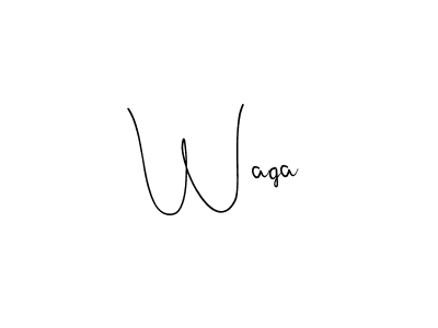 Design your own signature with our free online signature maker. With this signature software, you can create a handwritten (Andilay-7BmLP) signature for name Waqa. Waqa signature style 4 images and pictures png