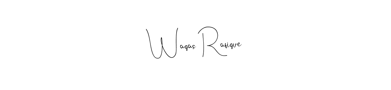 Waqas Rafique stylish signature style. Best Handwritten Sign (Andilay-7BmLP) for my name. Handwritten Signature Collection Ideas for my name Waqas Rafique. Waqas Rafique signature style 4 images and pictures png