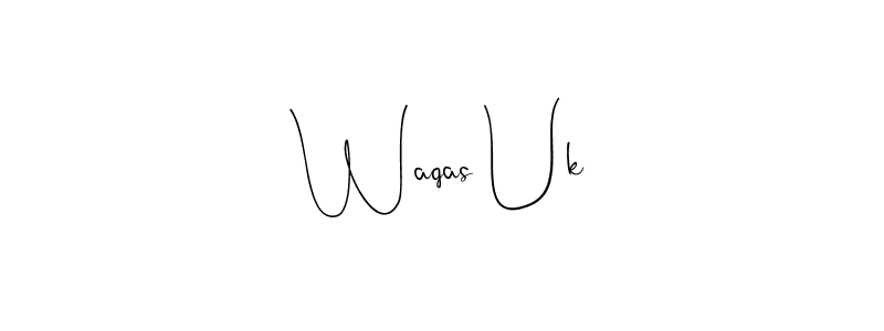Waqas Uk stylish signature style. Best Handwritten Sign (Andilay-7BmLP) for my name. Handwritten Signature Collection Ideas for my name Waqas Uk. Waqas Uk signature style 4 images and pictures png